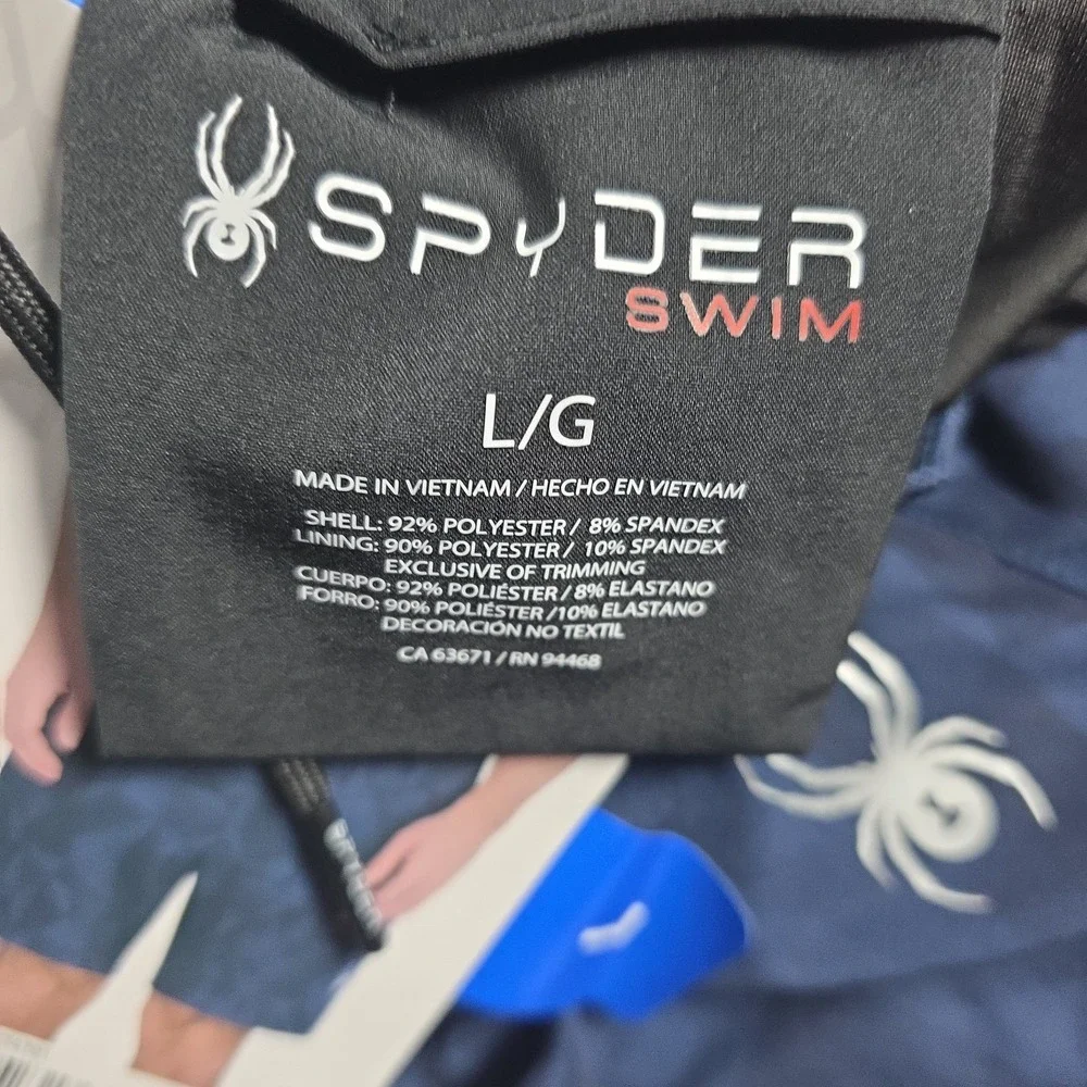 Spyder Men's Swim Shorts, Dark Blue, Size L NWT